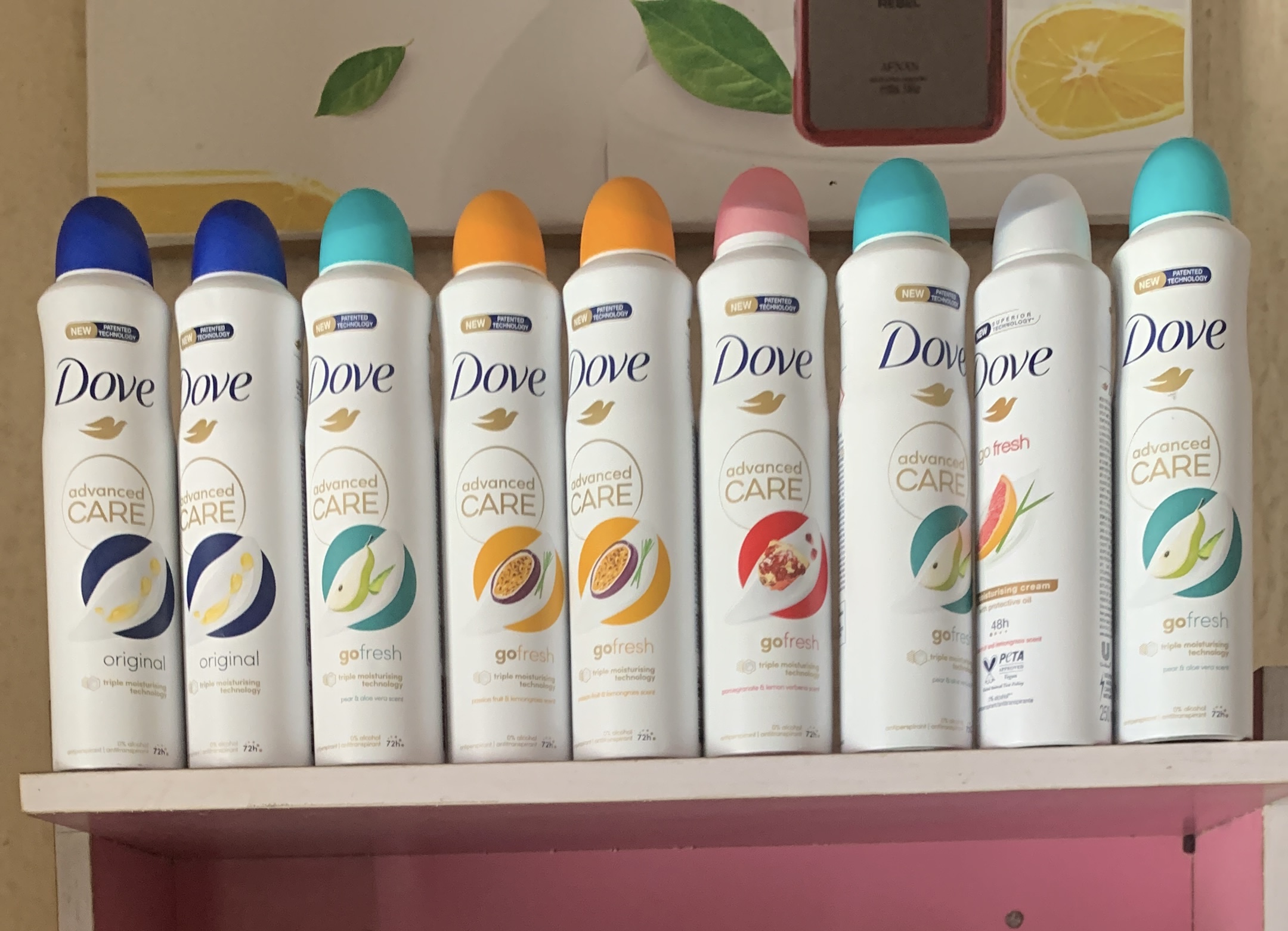 250ML DOVE ANTIPERSPIRANT SPRAY