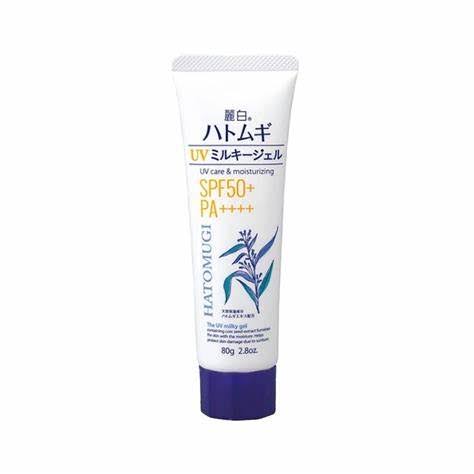 KUMANO YUSHI REIHAKU Hatomugi UV Milky Gel SPF 50