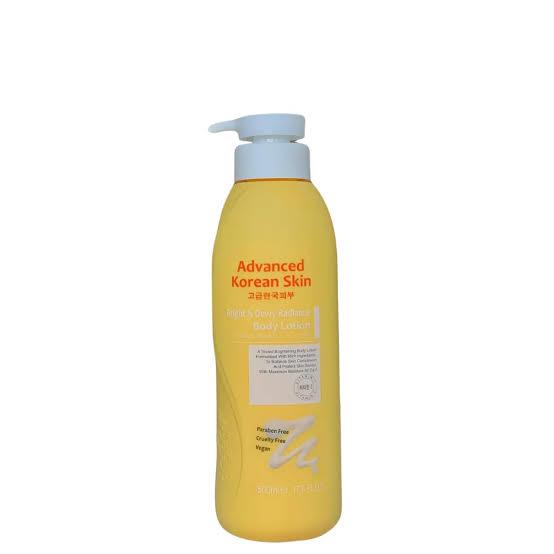 Advanced korean skin bright and dewy radiance body lotion