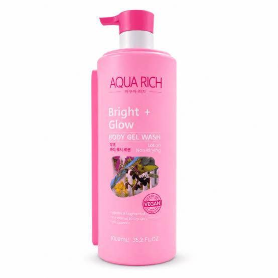 Aqua Rich Bright + Glow Body Gel Wash – 1000ml