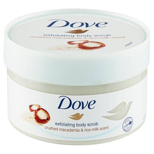 Dove Exfoliating Body Scrub (Crushed Macadamia And Rice Milk Scent) 225ml