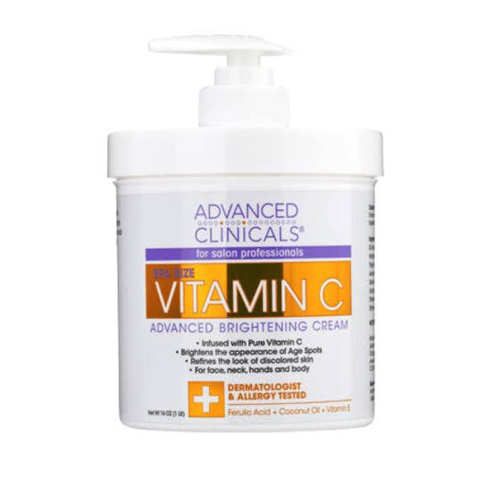 Advanced Clinicals Vitamin C advanced brightening Cream 454 g