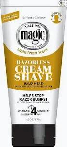 MAGIC Razorless Shave Cream Sensitive Skin For Hair Removal Depilatory Cream 6oz - 170g