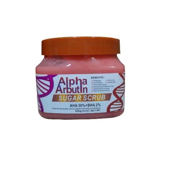 DR MEINAIER Alpha Arbutin (AHA 20% + BHA 2%) Sugar Scrub – 650G