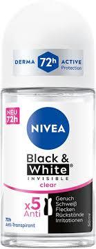 NIVEA Deo Roll On (Black And White Invisible) For Men 50ml